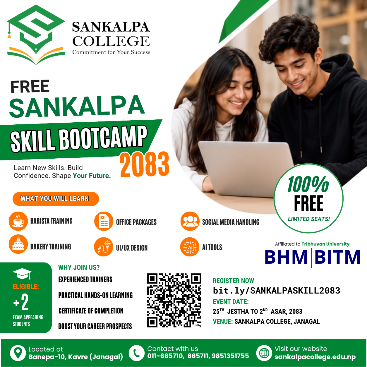 Skill Bootcamp 2083 – Free Training Program